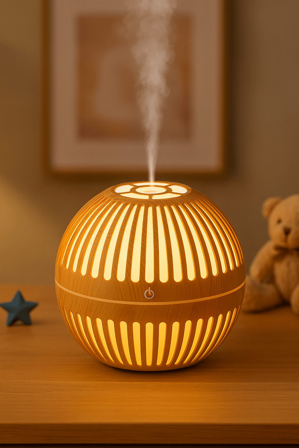 Humidificador Difusor USB de Aromaterapia con Luz LED Silenciosa