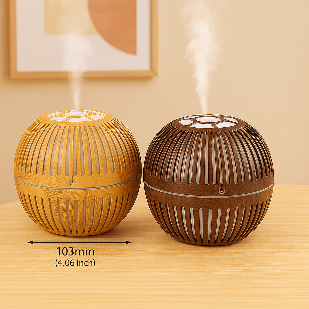 Humidificador Difusor USB de Aromaterapia con Luz LED Silenciosa